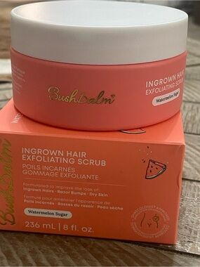 Bushbalm Watermelon Sugar Ingrown Hair Exfoliating Scrub